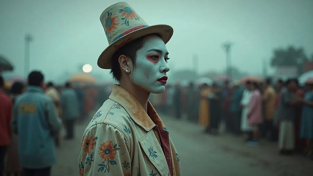 Colorful carnival parade with vibrant costumes and joyful participants